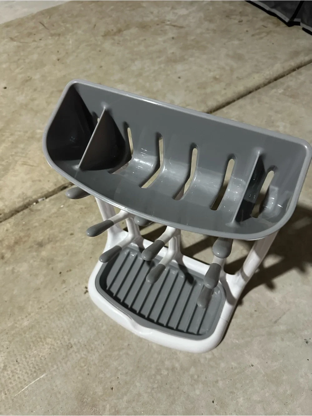 Oxo White and Gray Utensil Drying Rack